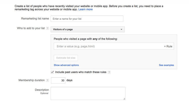 remarketing dashboard